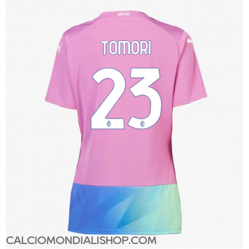 Maglie da calcio AC Milan Fikayo Tomori #23 Terza Maglia Femminile 2023-24 Manica Corta